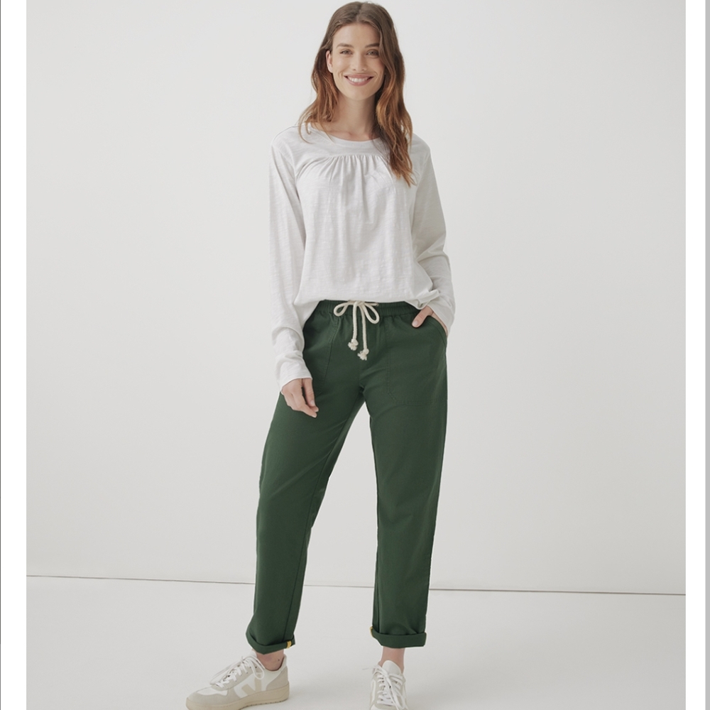 Pact Twill Roll Up Pant